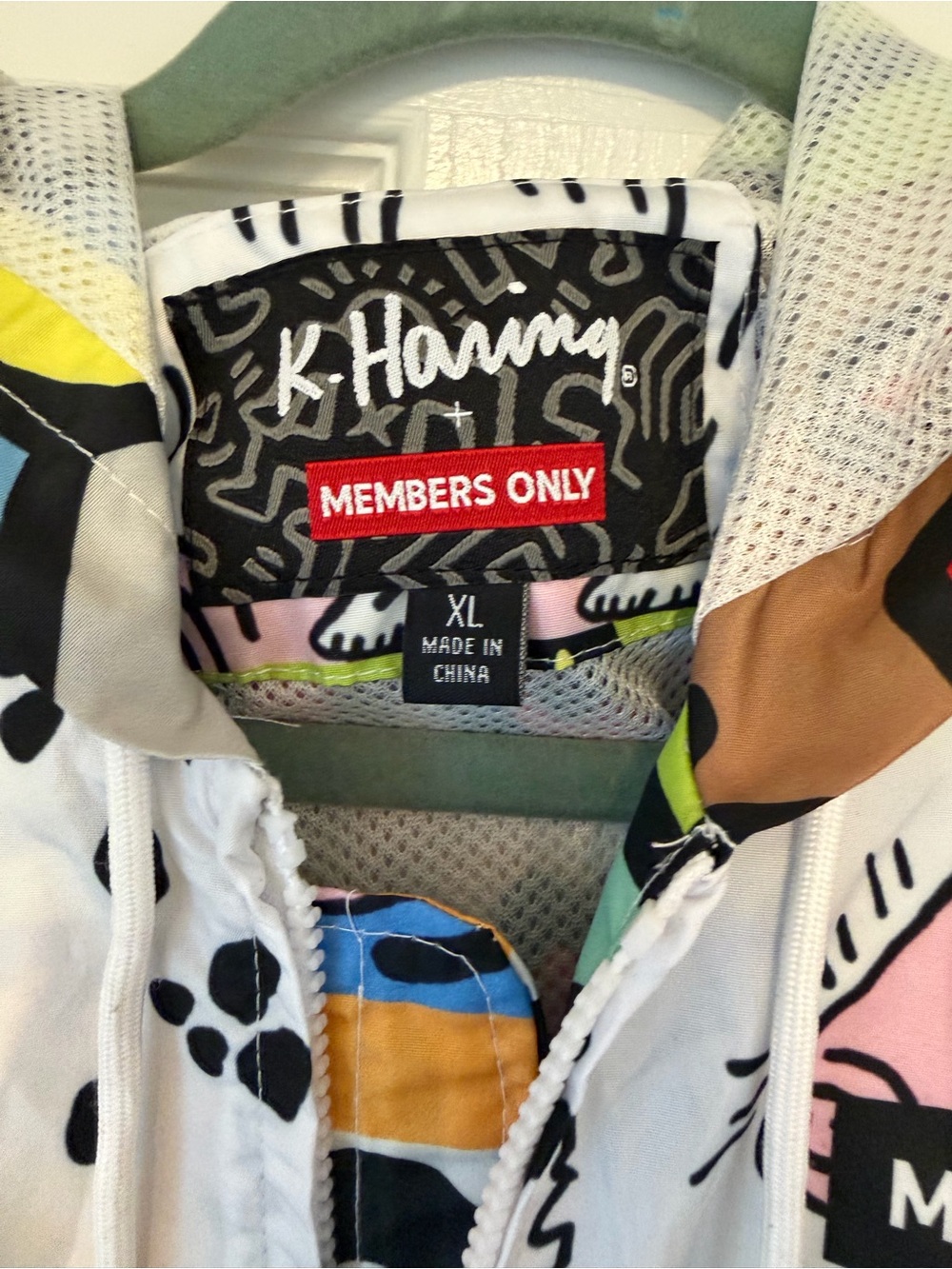 BRAND NEW WITH TAGS Men’s Members Only Jacket x Keith Haring Limited Edition - Picture 3 of 6